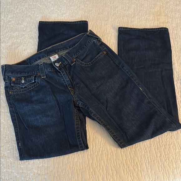 TRUE RELIGION Men’s Bootcut Blue Jeans, size 34 - Picture 1 of 10